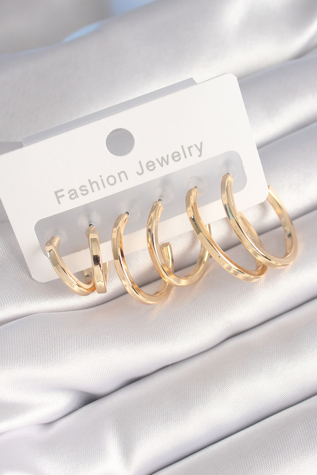 EBJ Gold Color Rice Ring Model Women's Earring Set - Stuttgart