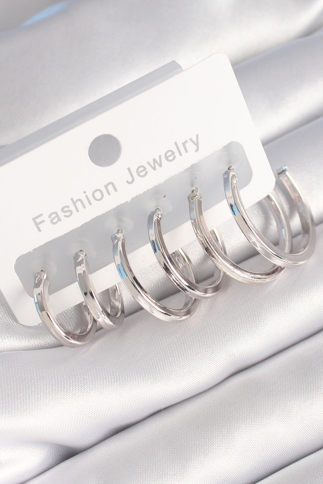 EBJ Rice Silver Color Ring Model Women's Earring Set - Quinte West