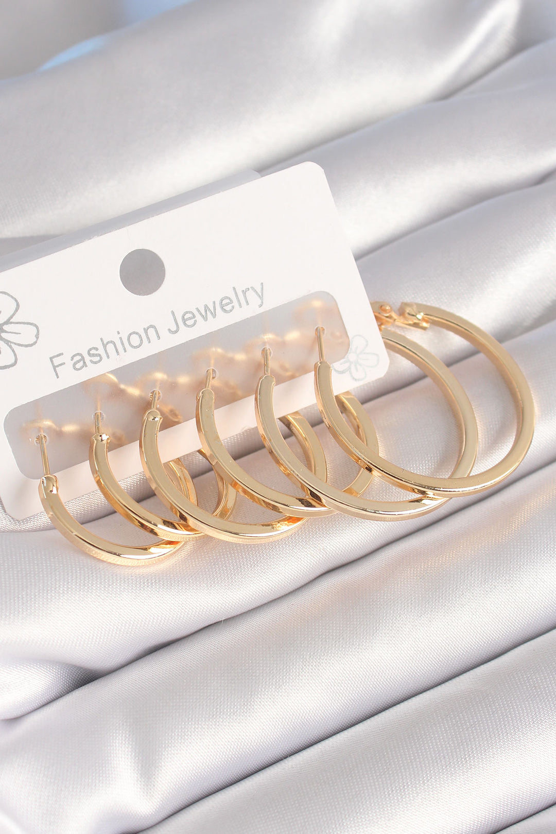 EBJ Rice Gold Color Pearl Ring Model Women's Earring Set - Huejutla de Reyes