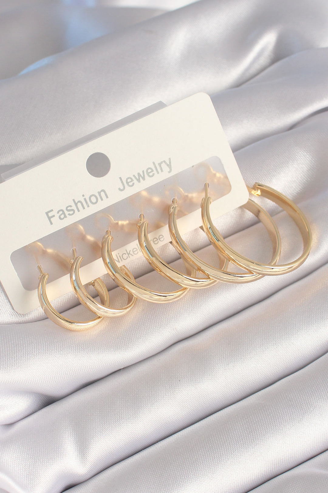 EBJ Gold Color Rice Ring Model Women's Earring Set - Puerto del Rosario