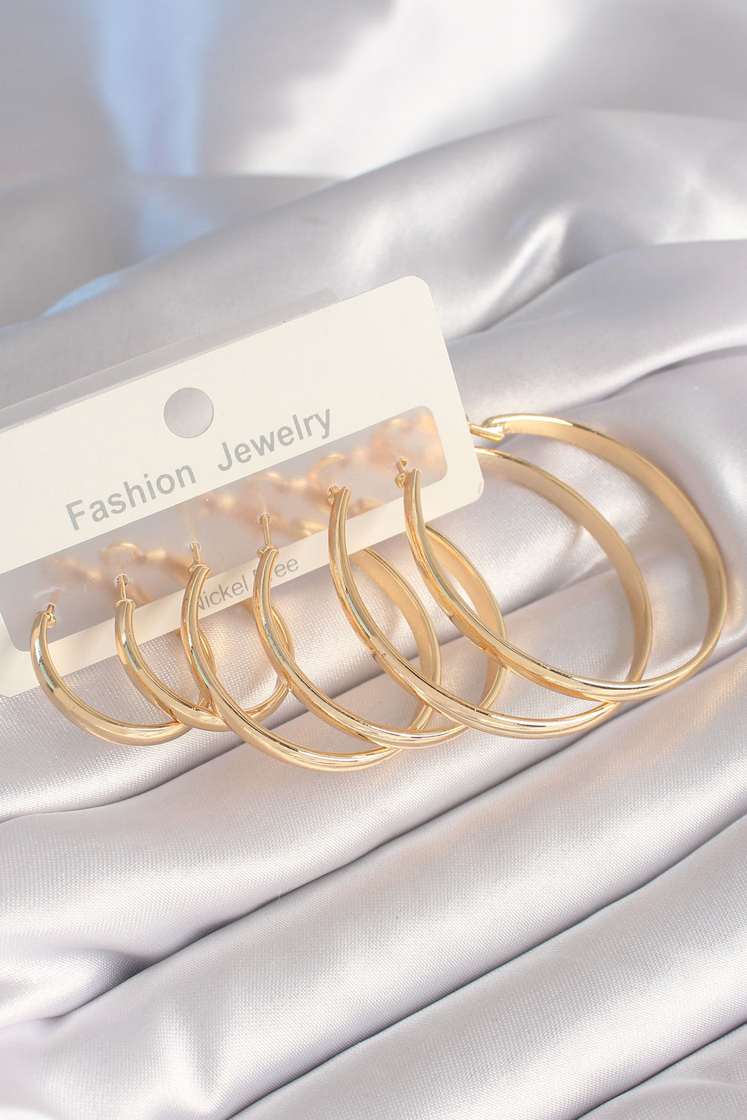 EBJ Gold Color Rice Ring Model Women's Earring Set - La Laguna
