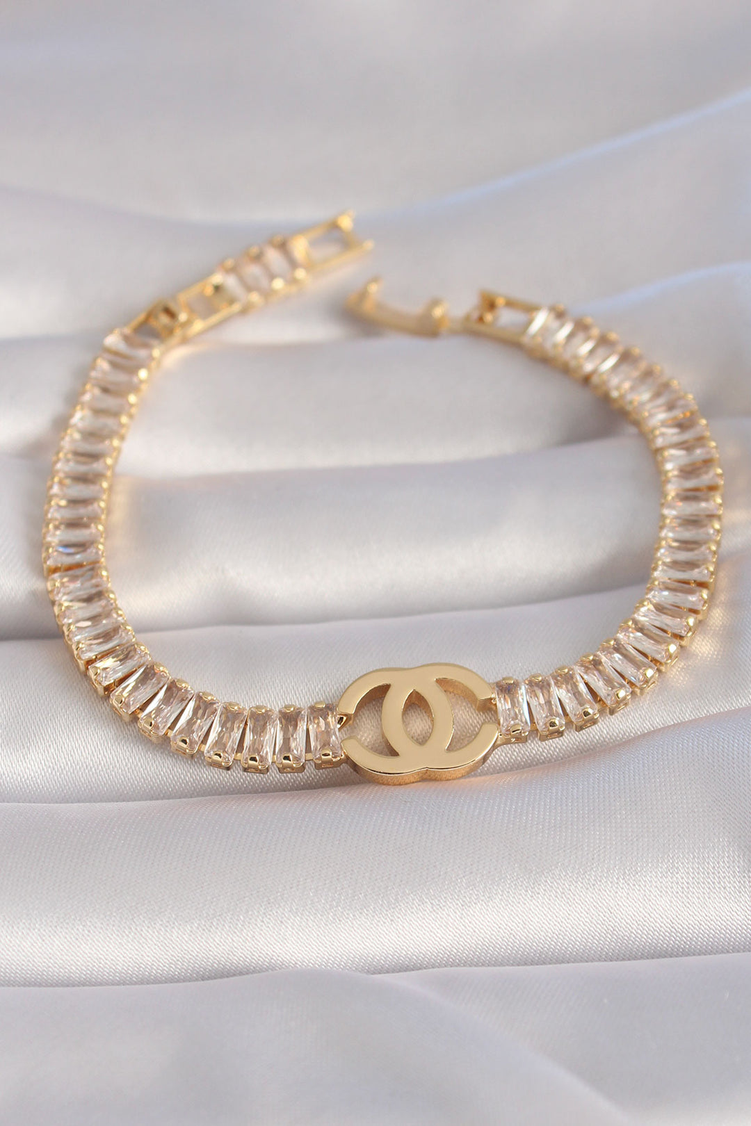 EBJ Rice Gold Color Zircon Stone Waterway Model VIP Series Women's Bracelet - East Gwillimbury
