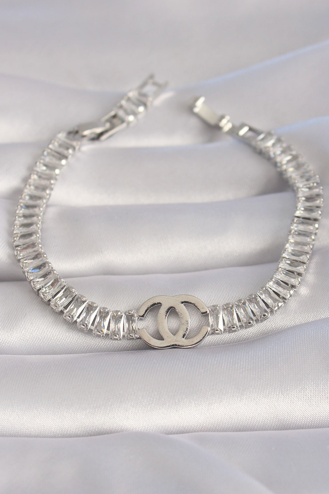 EBJ Rice Silver Color Zircon Stone Waterway Model VIP Series Women's Bracelet - Delmenhorst
