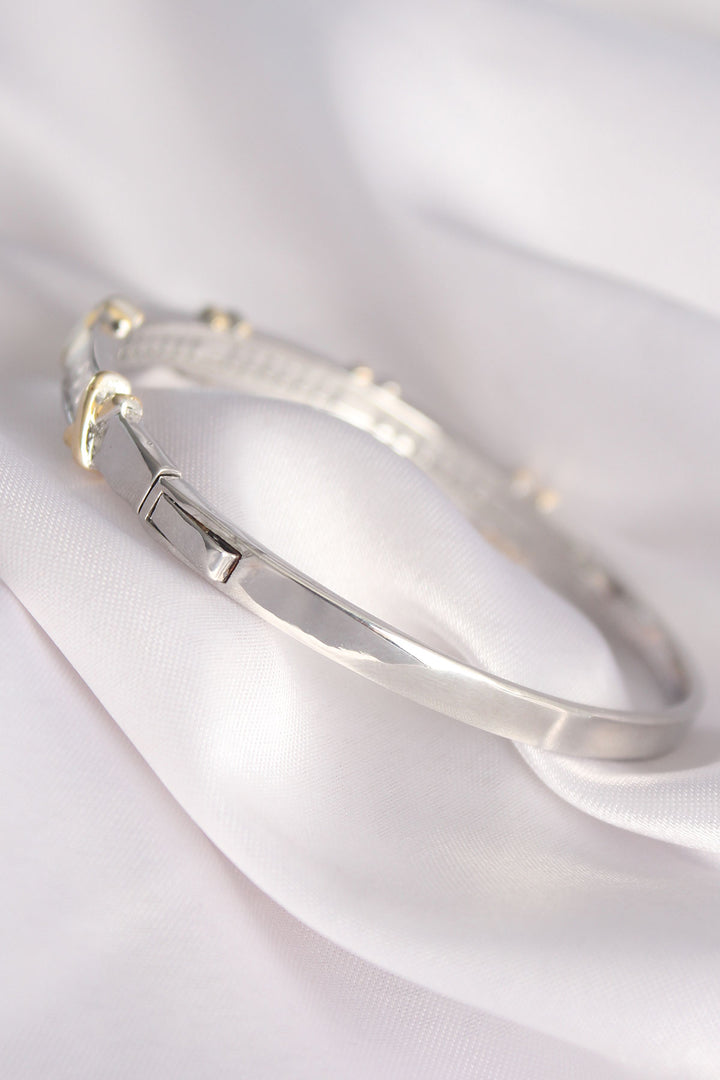 EBJ Vip Series Silver Color Baguette Zircon Stone Xoxo Bracelet - Zwijndrecht