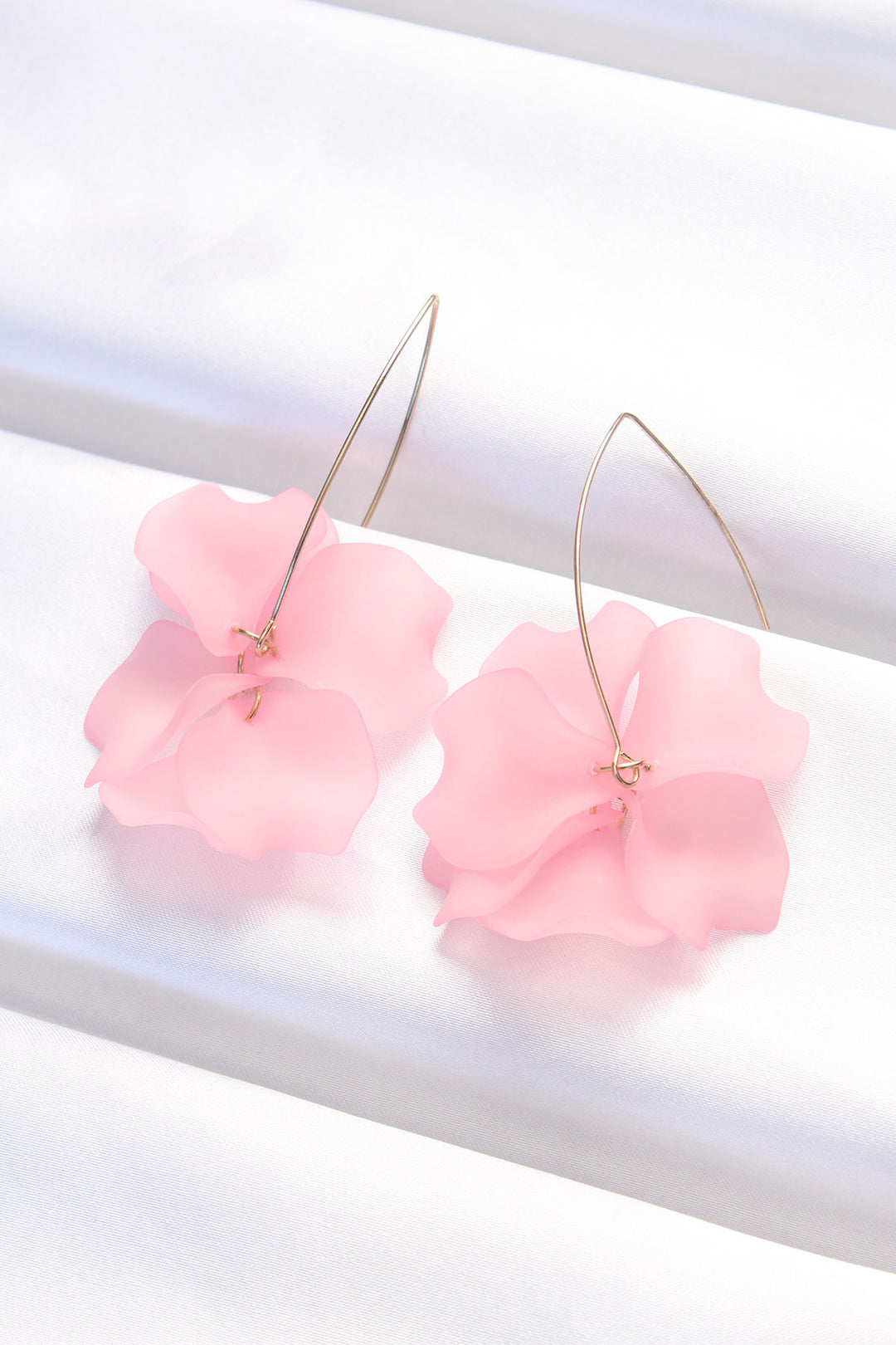 EBJ Pink Color Flower Earrings - Tultepec