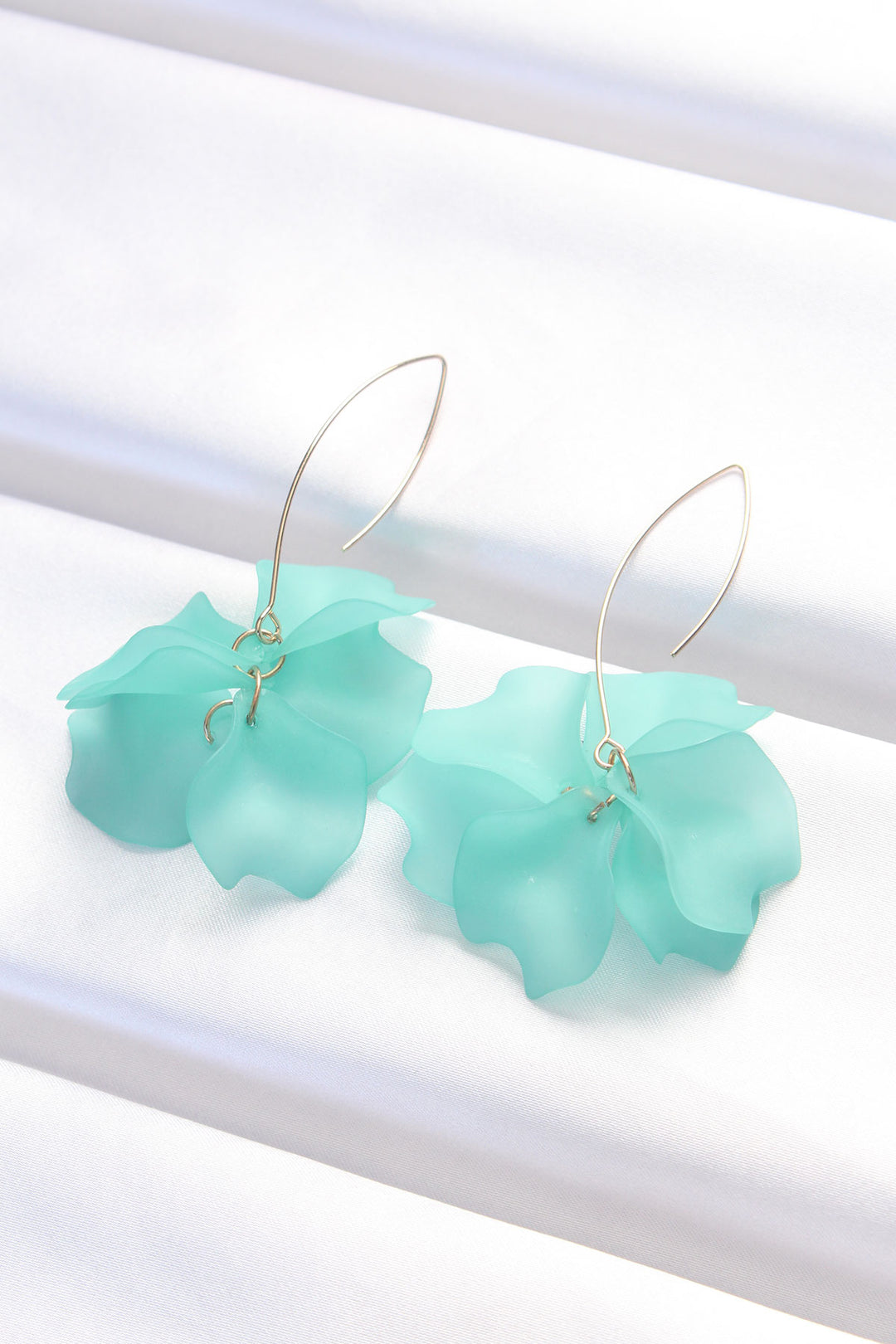 EBJ Turquoise Color Flower Earrings - Allen