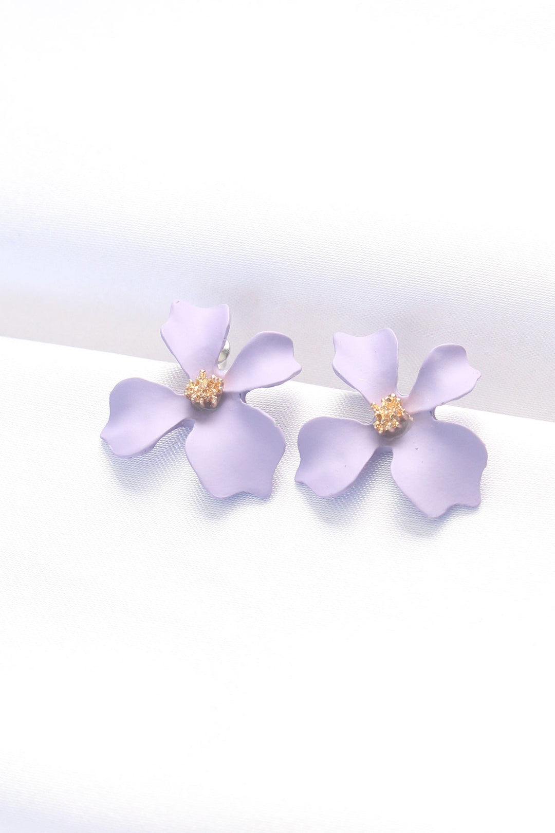 EBJ Purple Stone Flower Earrings - West Valley City