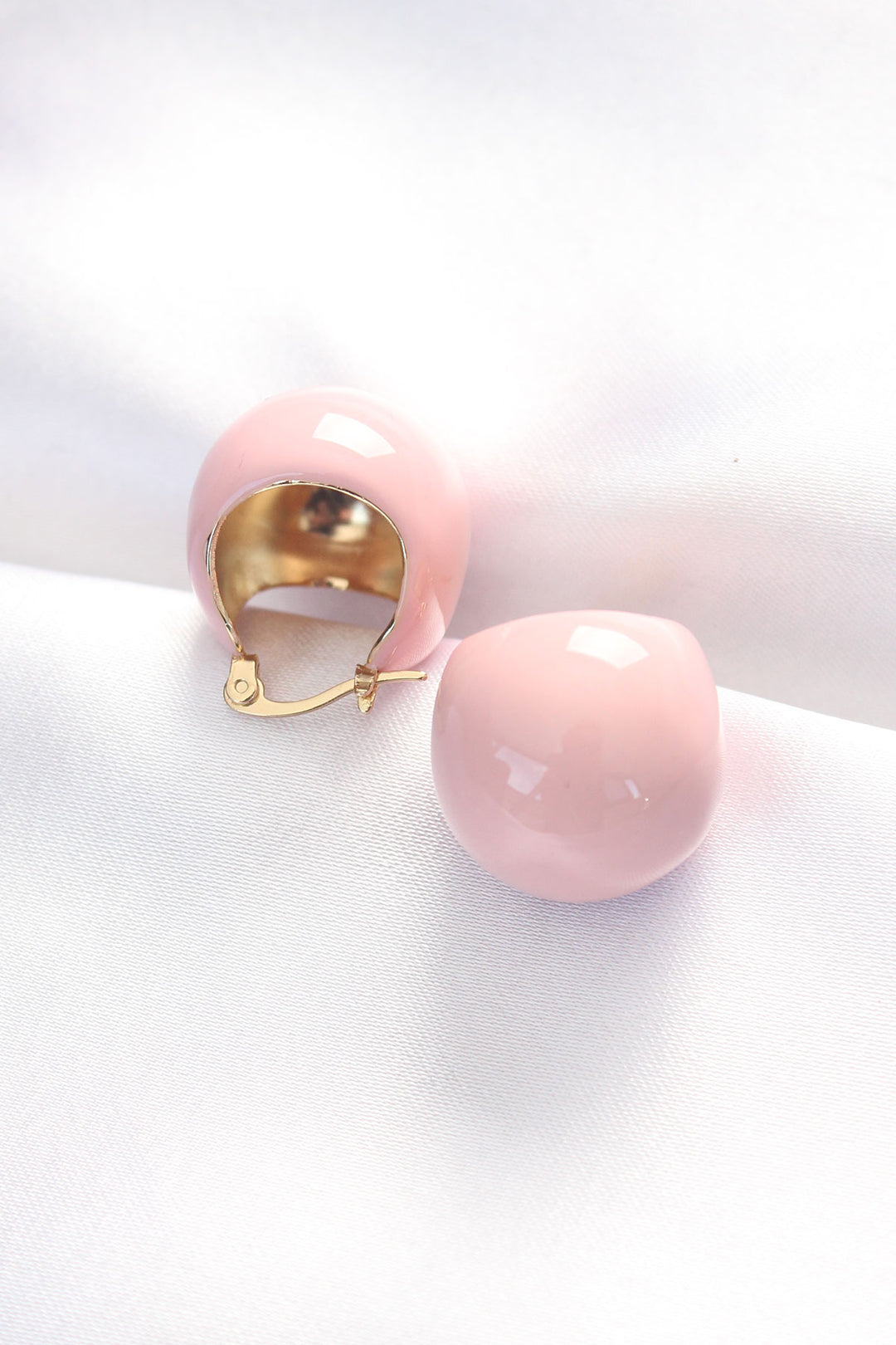 EBJ Minimal Pink Enamel Earring - Pasadena
