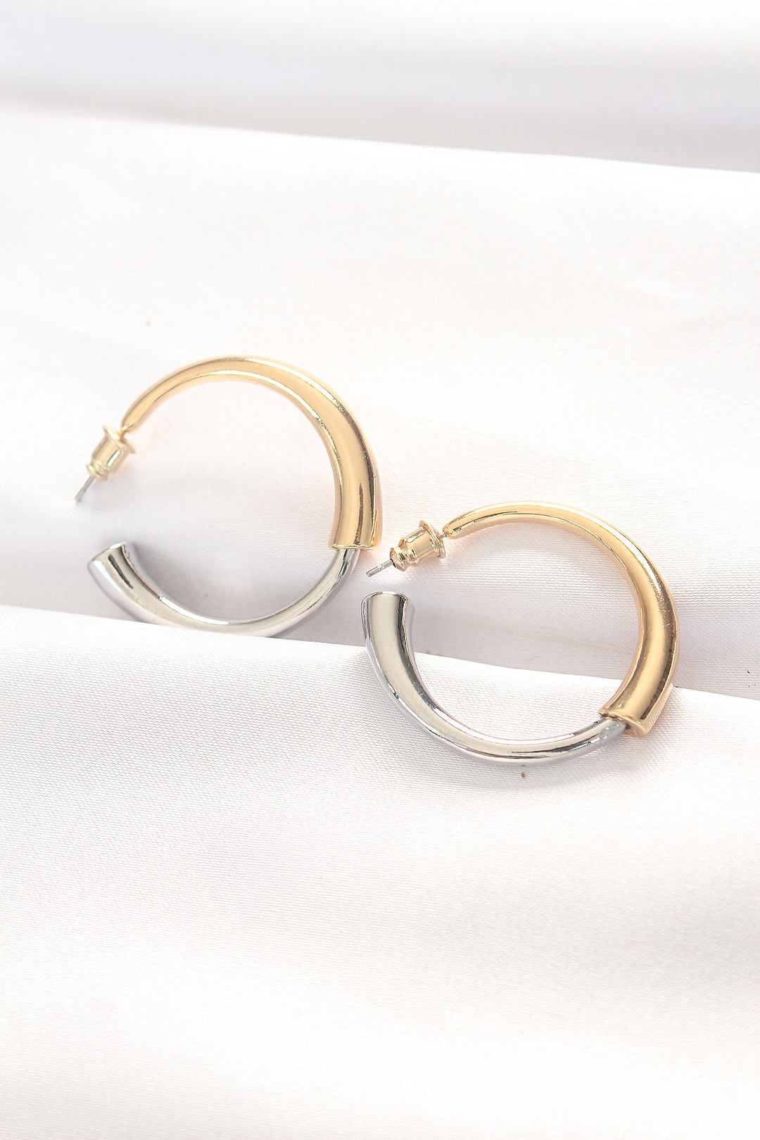EBJ Rice Two-Tone Hoop Earrings - Bartlett