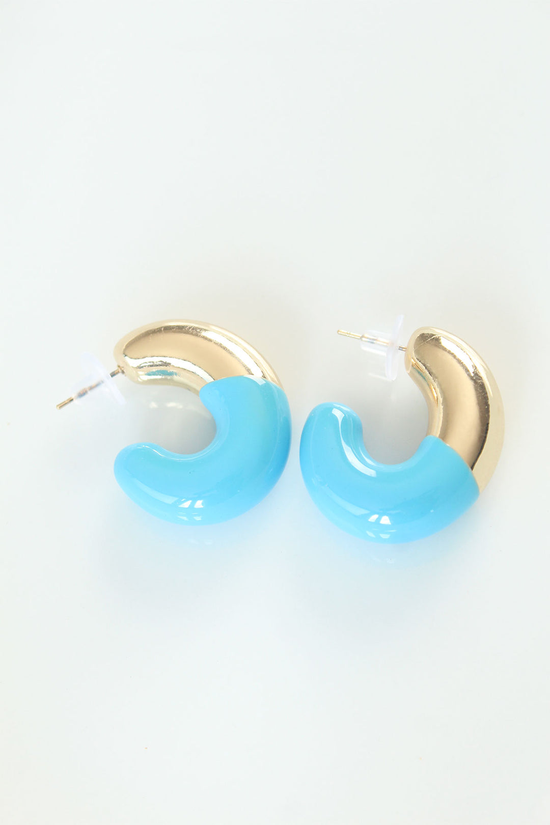 EBJ CCB Blue Gold Two-Tone Earrings - Baltimore