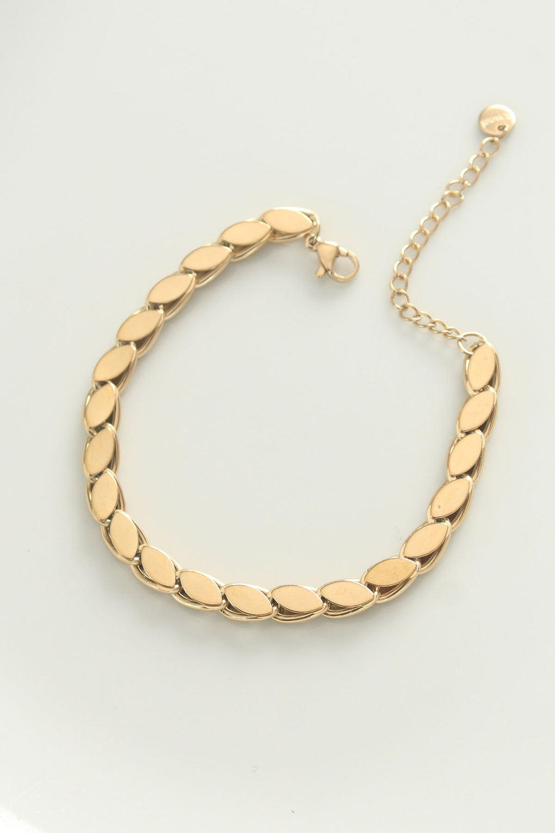 EBJ 316L Steel Gold Color Barley Chain Bracelet - Konotop