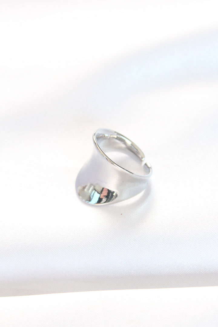 EBJ Silver Color Adjustable Curved Mirror Ring - Lakewood