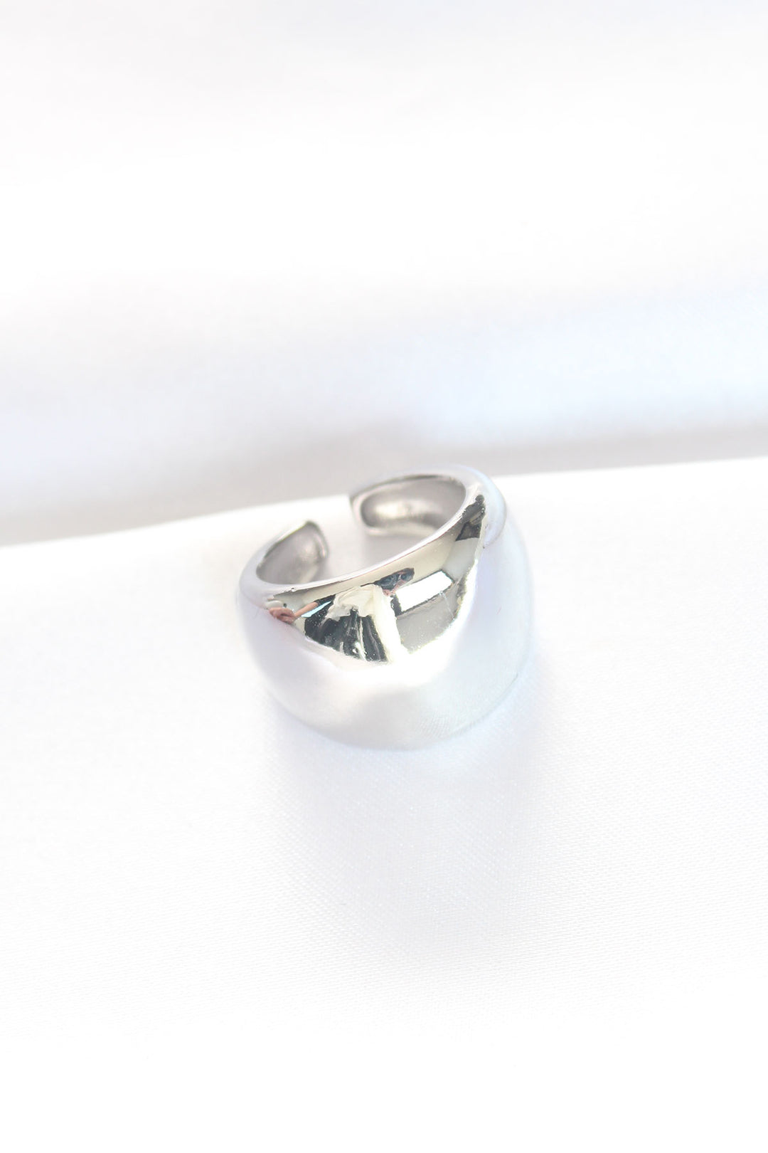 EBJ Silver Color Adjustable Concave Mirror Ring - Mandeville