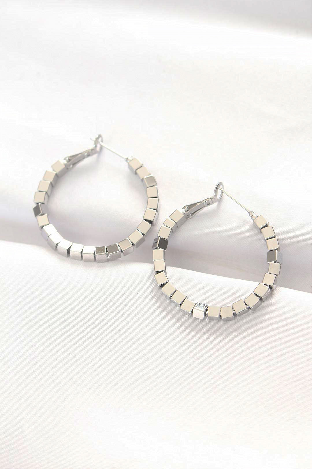EBJ 316L Stainless Steel Silver Color Hoop Earring - Kalamazoo