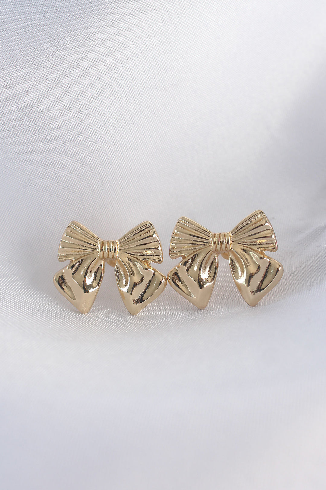 EBJ Gold Color Bow Earrings - Woodland