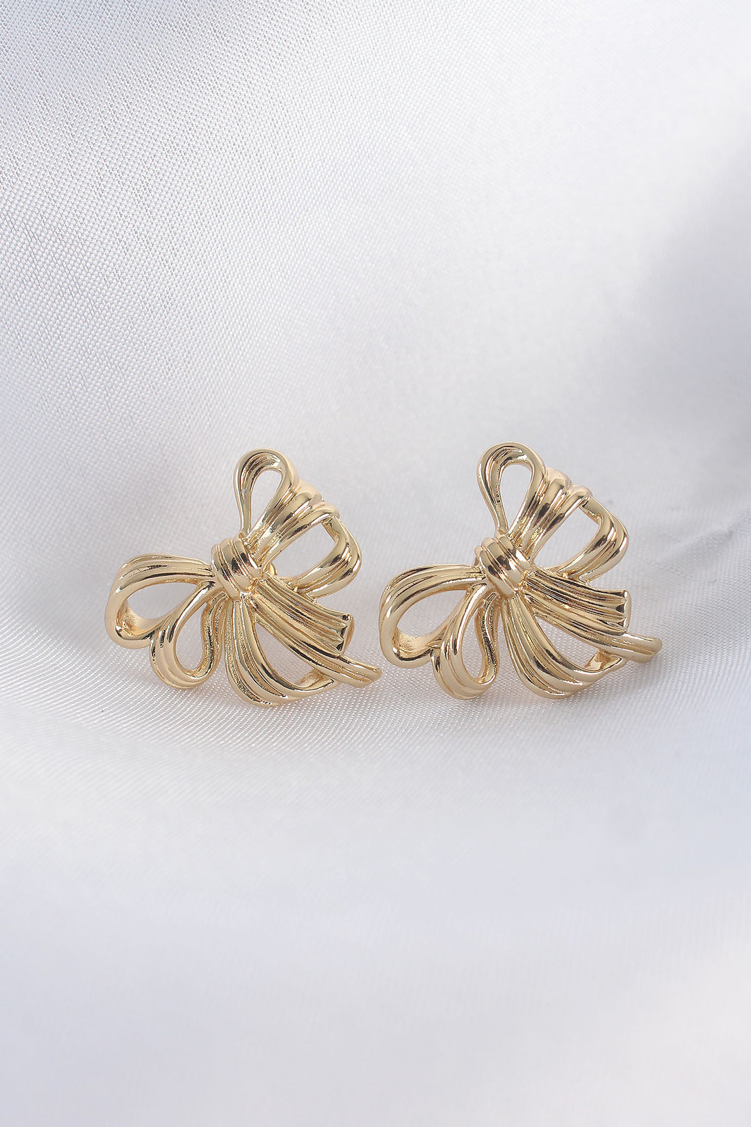 EBJ Gold Color Bow Earrings - Ramapo