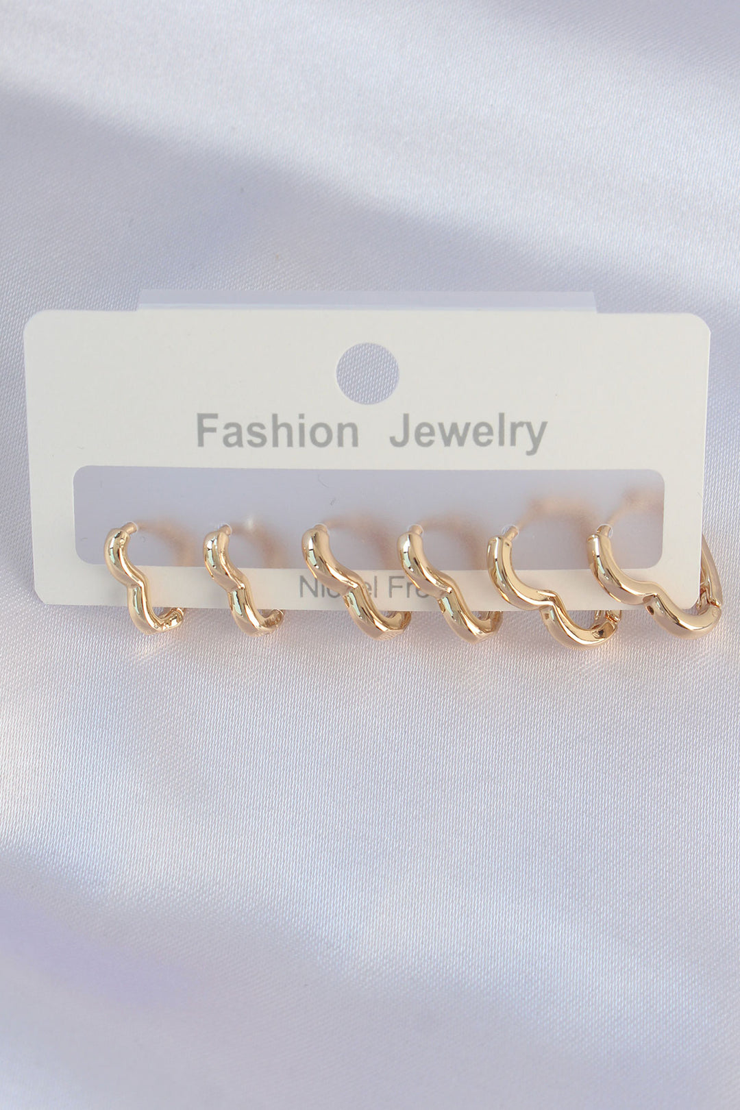 EBJ Rice Gold Color Heart Model Earring Set - Avignon