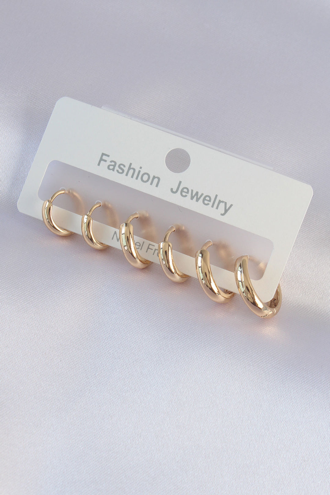 EBJ Rice Gold Color Oval Earring Set - Stolberg