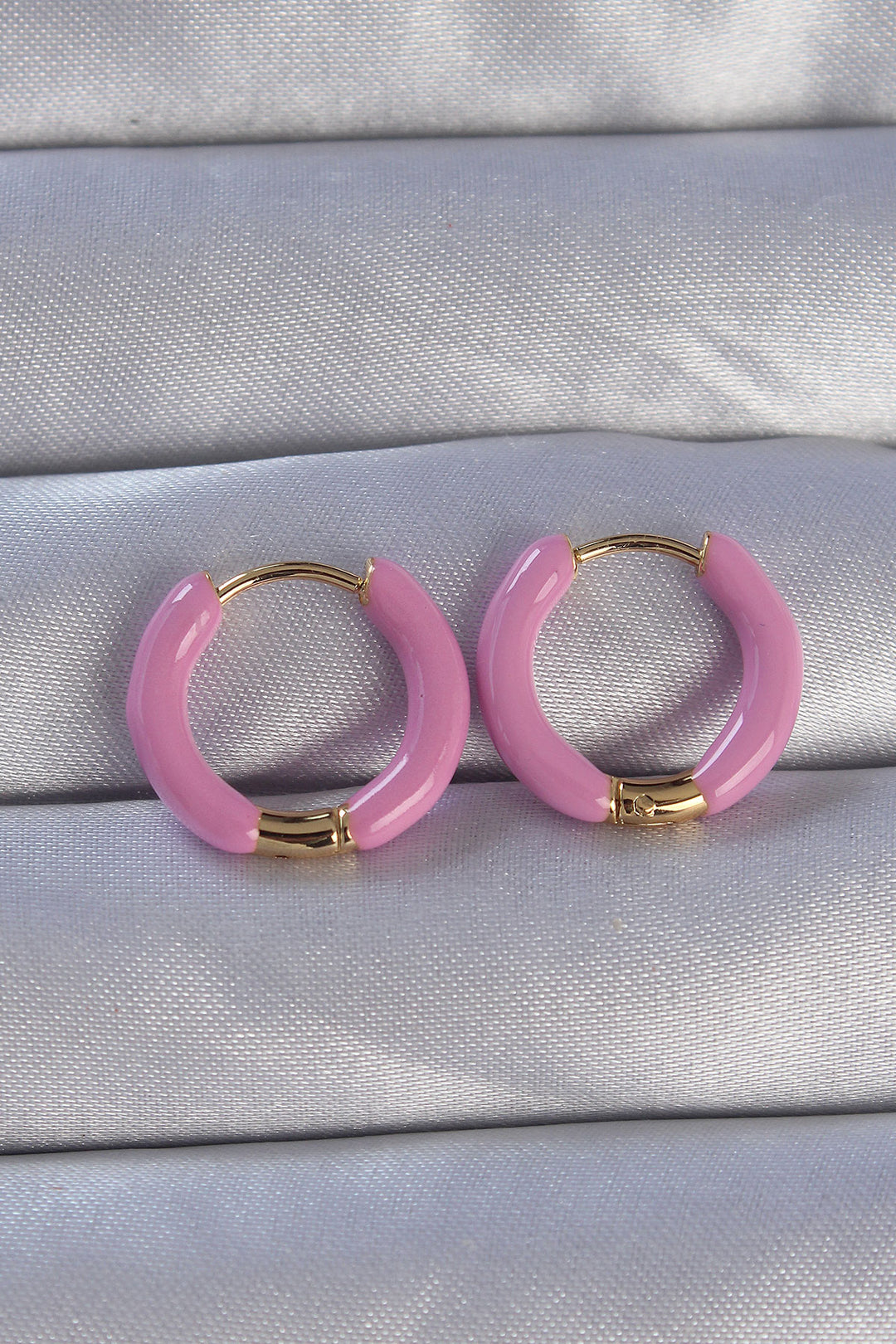 EBJ 316L Steel Gold Color Rose Gold Enamel Ring Earring - Balancán