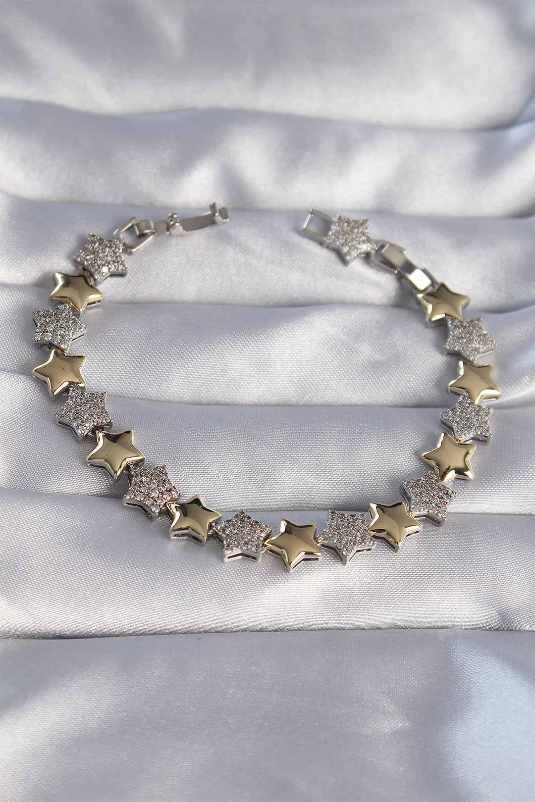 EBJ Vip Series Rice Double Color Zircon Stone Star Design Bracelet - Ragusa