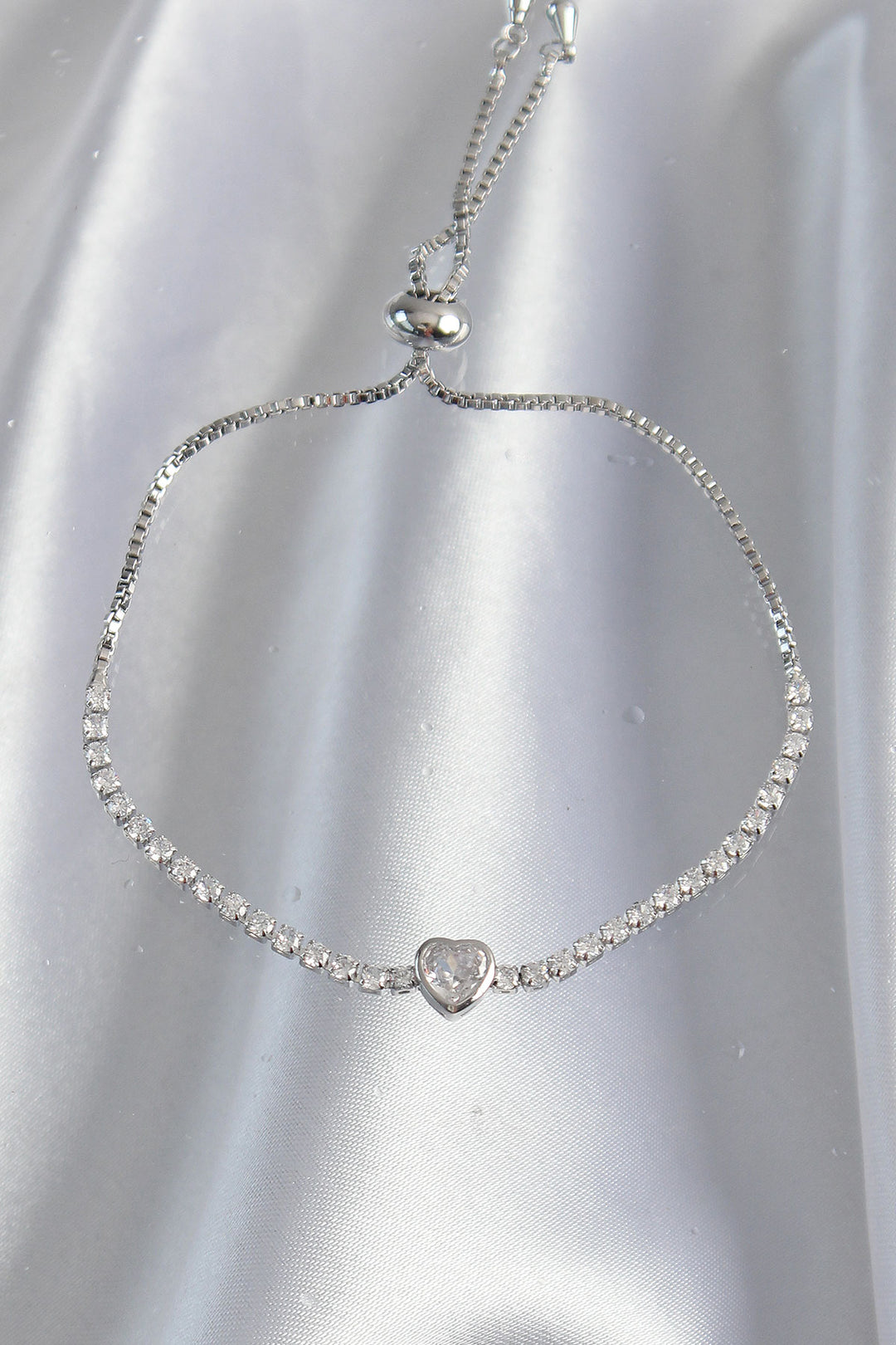 EBJ Rice Silver Color Zircon Stone Charm Model Elevator Bracelet - Kropyvnytskyi