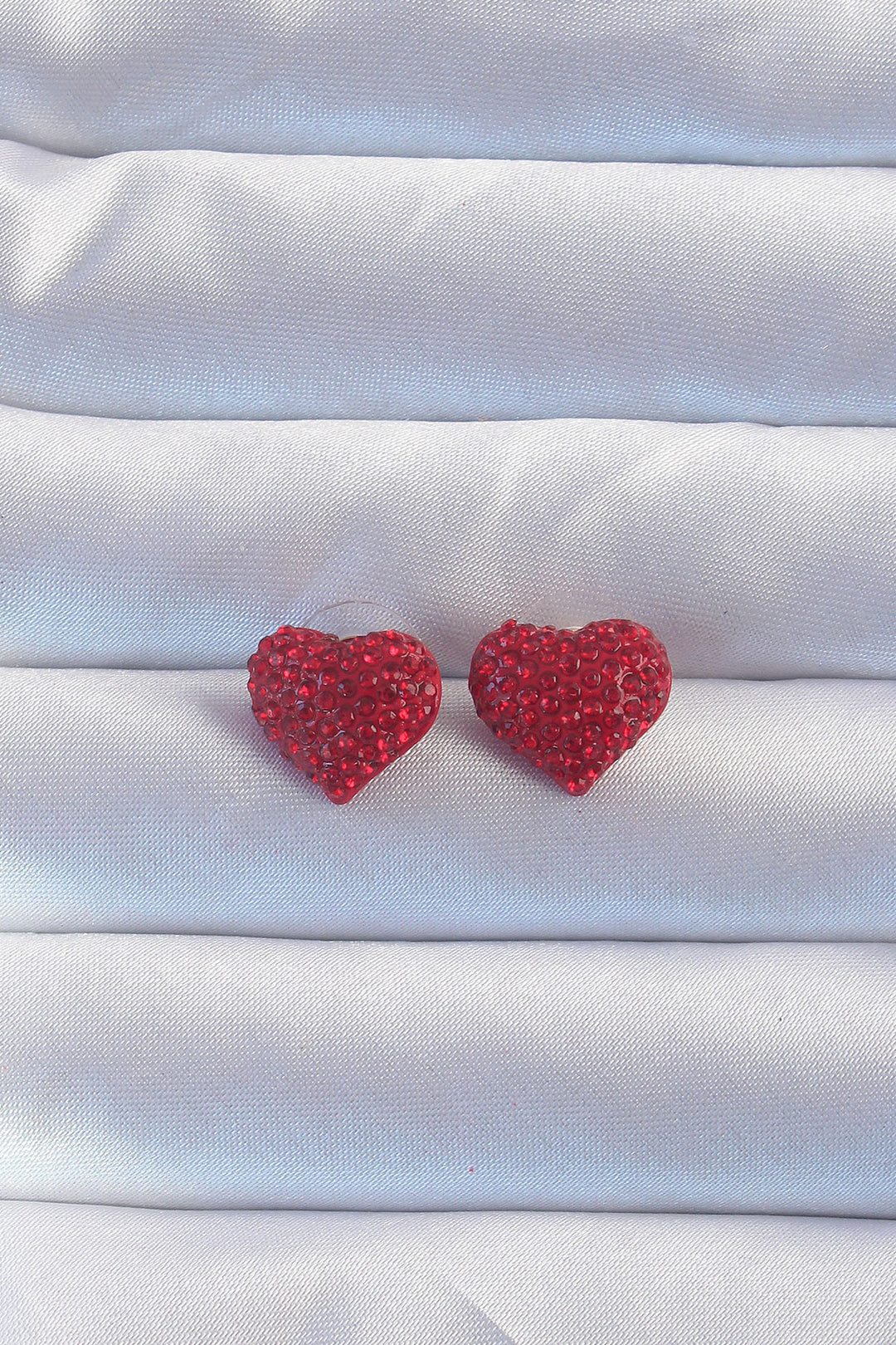 EBJ Rice Zircon Stone Red Heart Model Earring - Oklahoma City