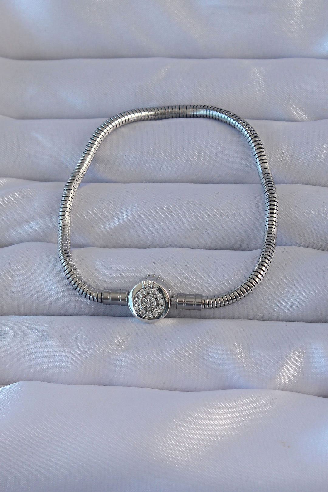 EBJ Rice Silver Color Zircon Stone Charm Bracelet - Hagerstown