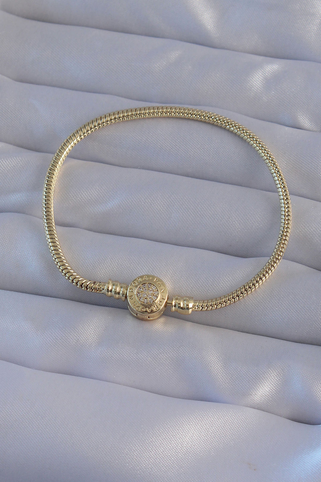 EBJ Rice Gold Color Zircon Stone Charm Bracelet - Seevetal