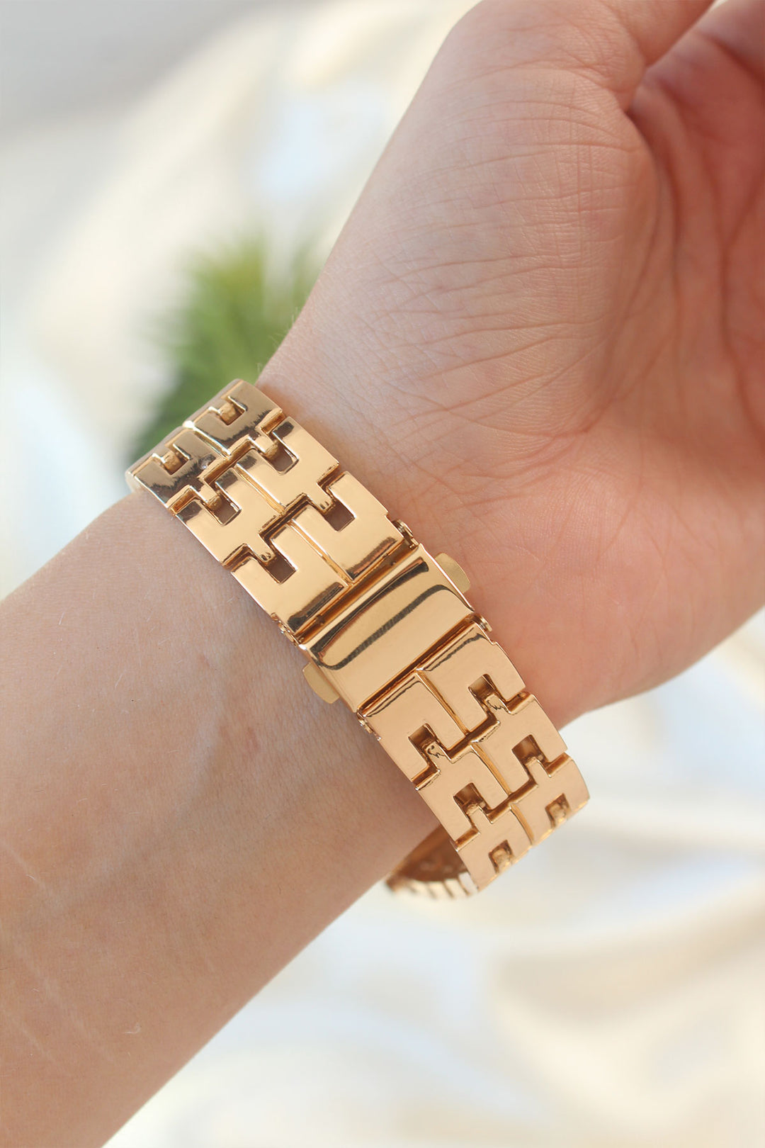 EBJ Gold Color Zircon Stone Black Dial Women's Watch - Alexandria