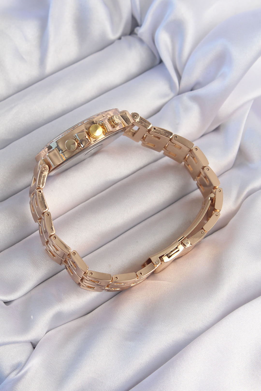 EBJ Gold Color Zircon Stone Black Dial Women's Watch - Alexandria