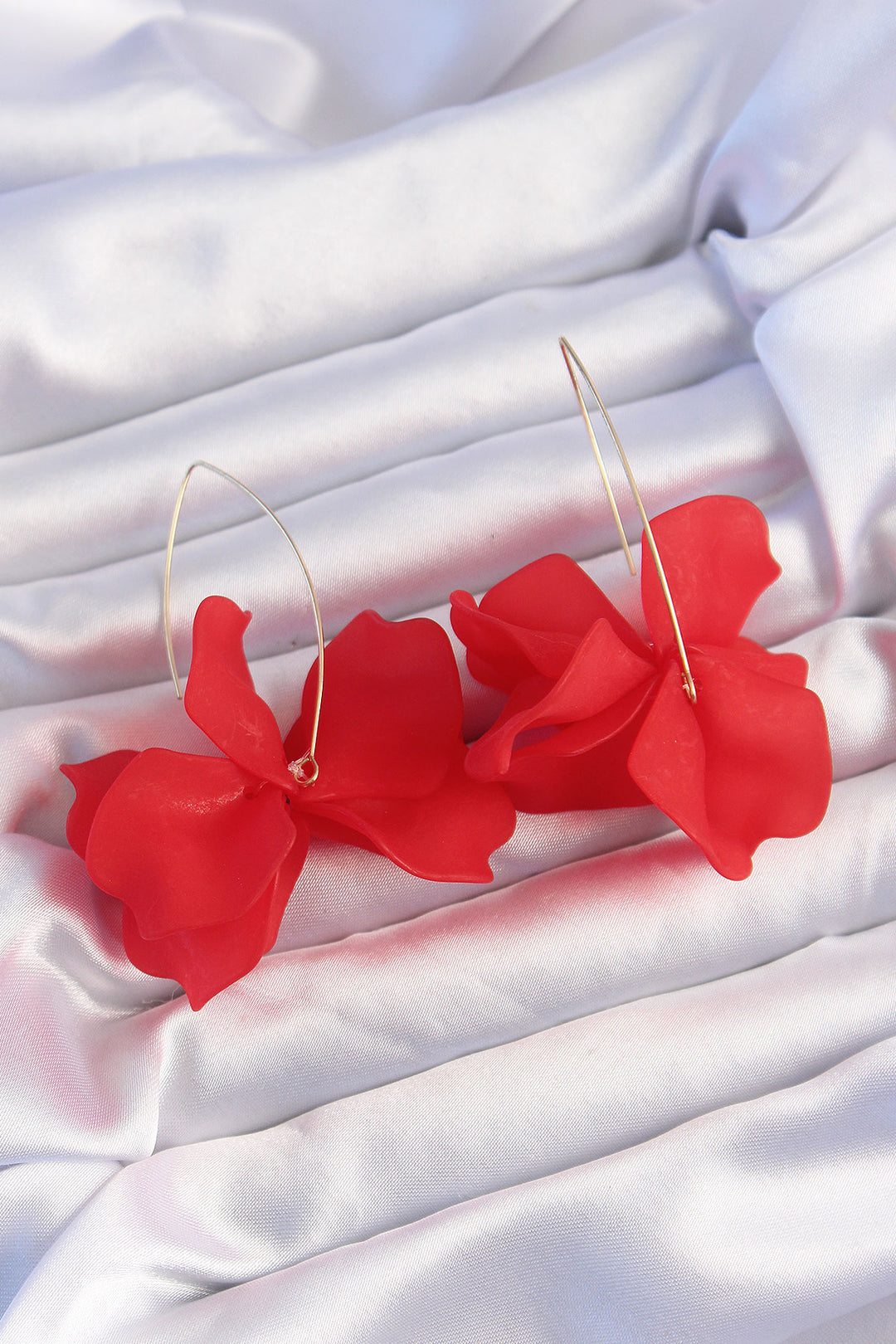 EBJ Rice Red Color Flora Earring - Reggio Emilia