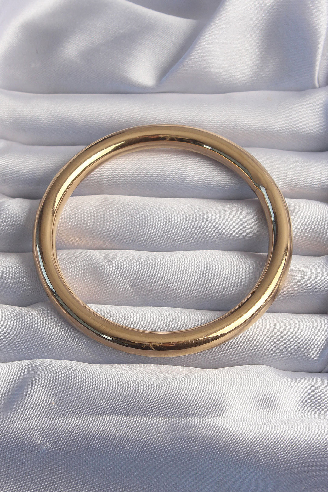 EBJ 316L Steel Gold Color Thick Bracelet - Ancona