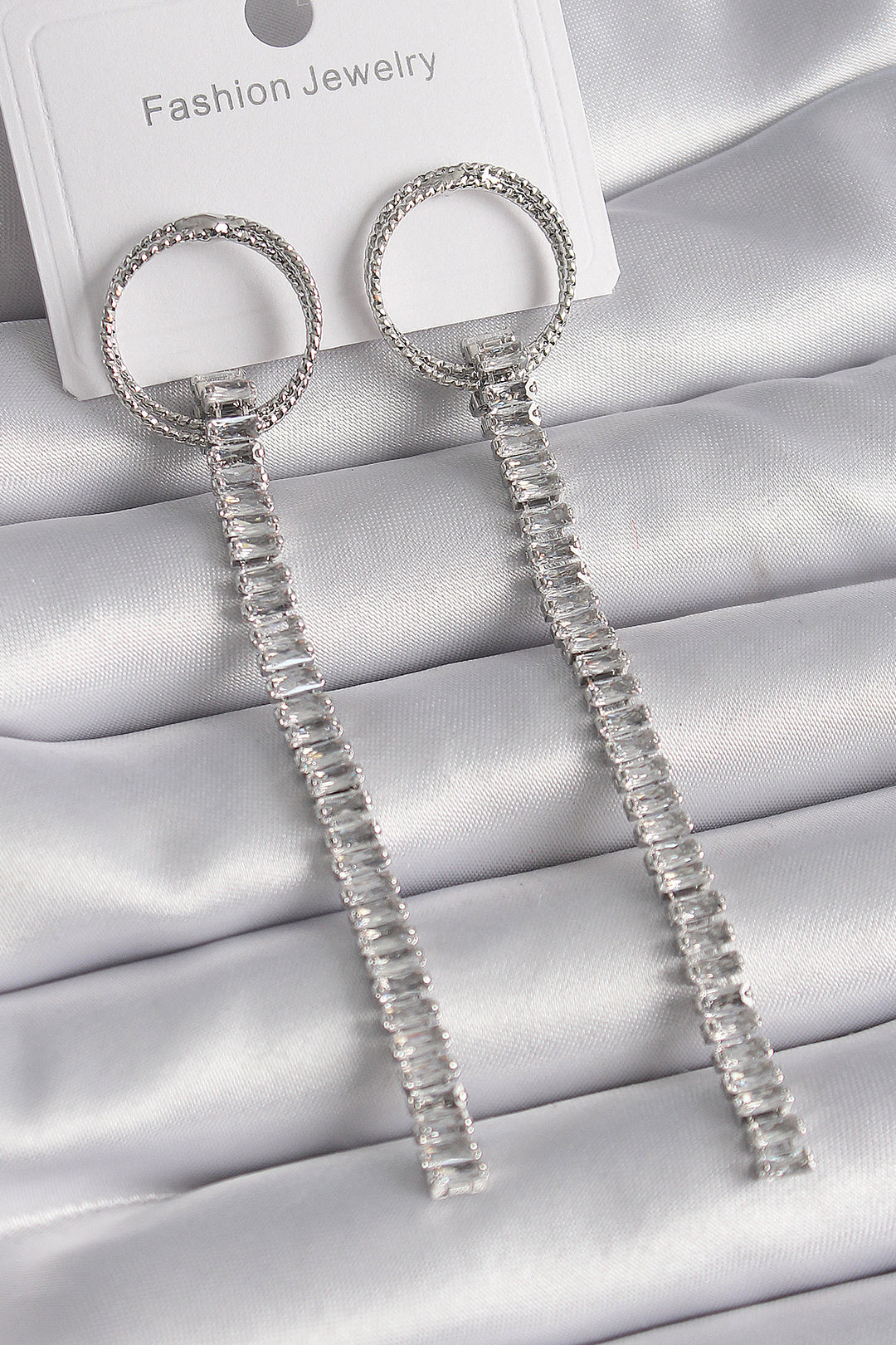 EBJ Rice Gold Color Zircon Stone Waterway Model Women's Earring - Tecamachalco