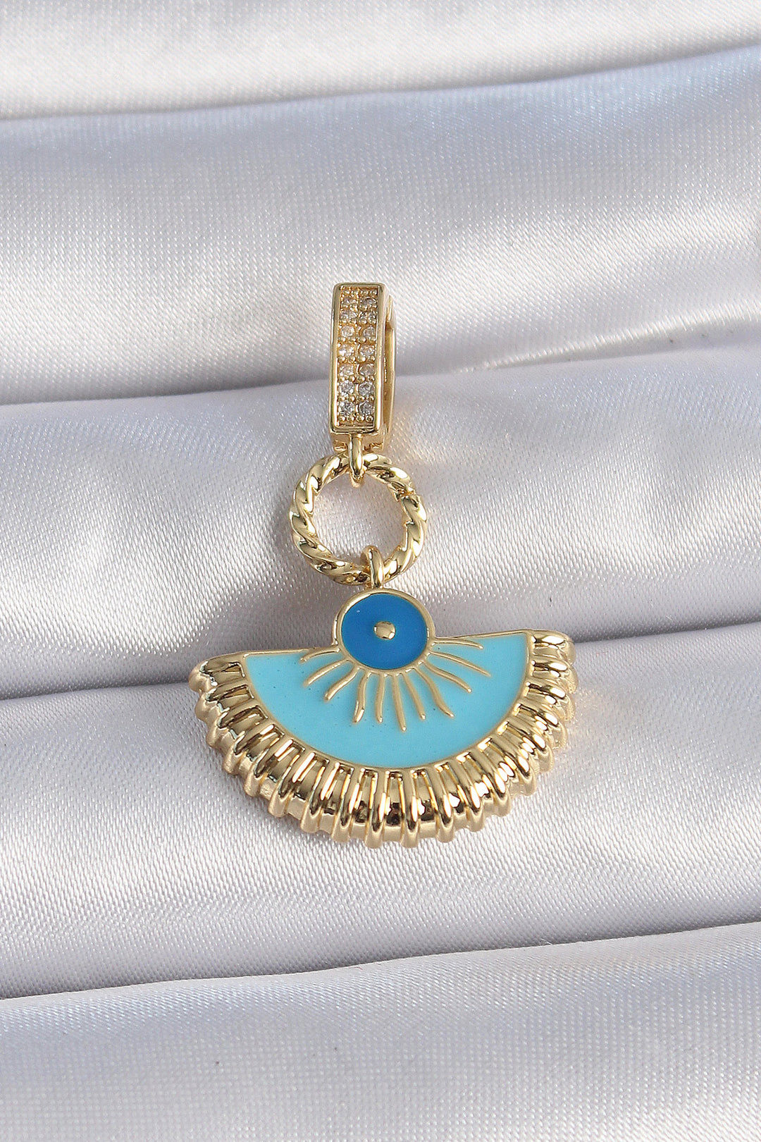 EBJ Rice Gold Color Evil Eye Beaded Ajda Charm - Delray Beach