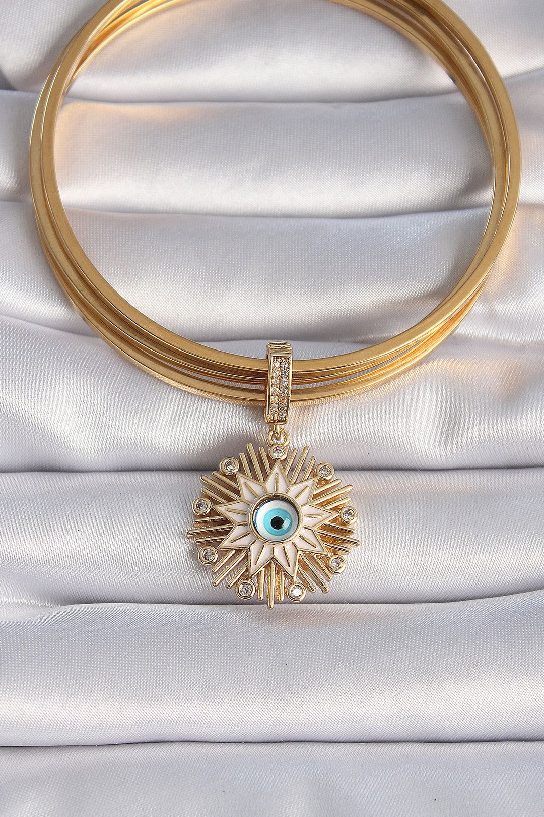 EBJ Rice Gold Color Evil Eye Tassel Star Figure Ajda Charm - Cottbus