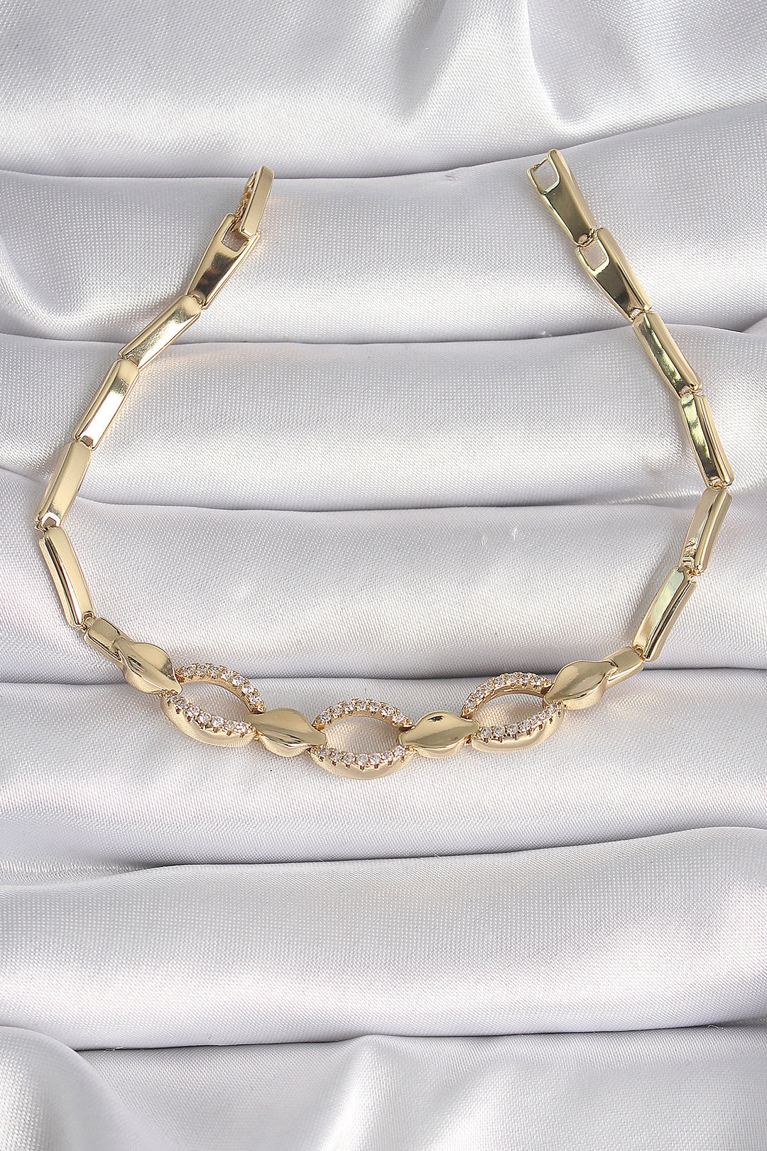 EBJ Xuping Exclusive VIP Series Women's Bracelet with Gold Color Zircon Stone - Wichita Falls