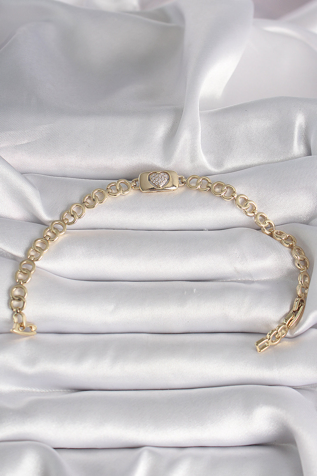 EBJ Xuping Exclusive VIP Series Women's Bracelet with Gold Color Zircon Stone Heart Model - Chernivtsi