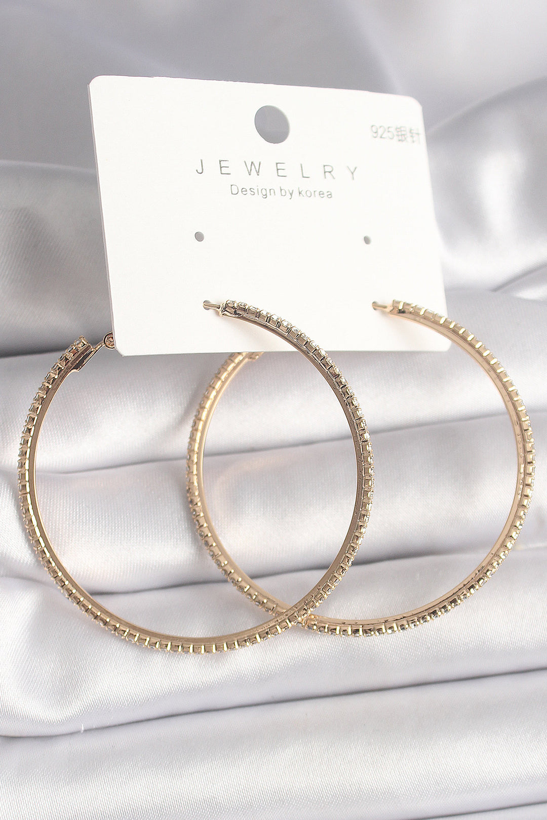 EBJ Gold Color Zircon Stone Ring Model Women's Earring - Dnipro