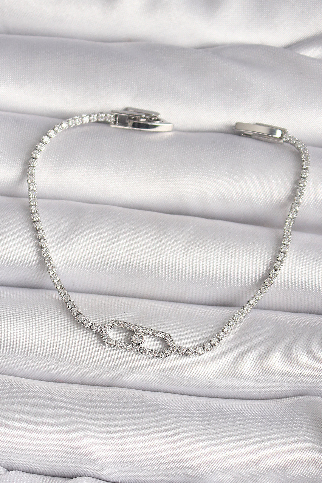 EBJ Rice Silver Color Zircon Stone Messika Model Women's Bracelet - Piatra Neamţ