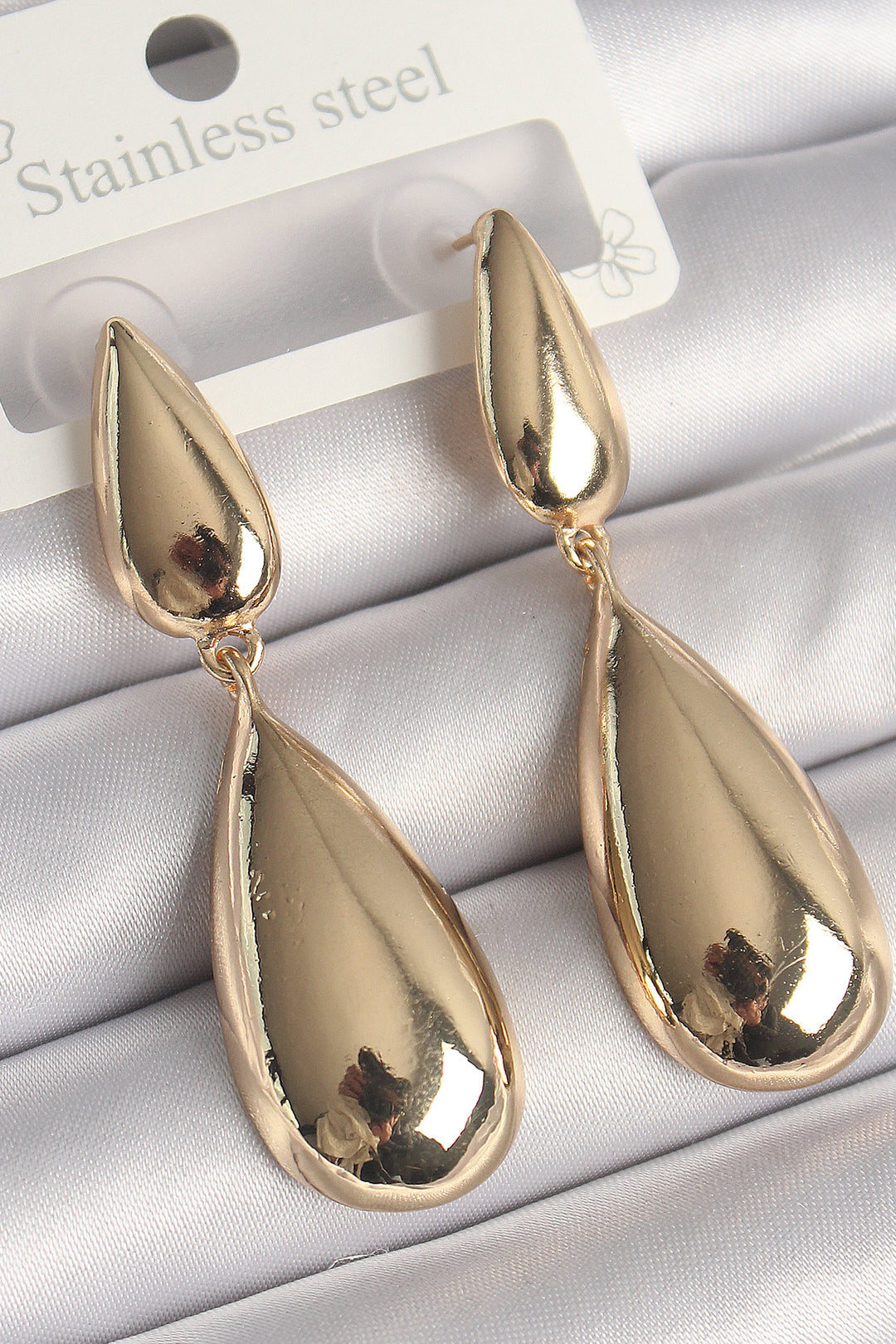 EBJ Rice Gold Color Dangle Drop Model Women's Earring - North Lauderdale