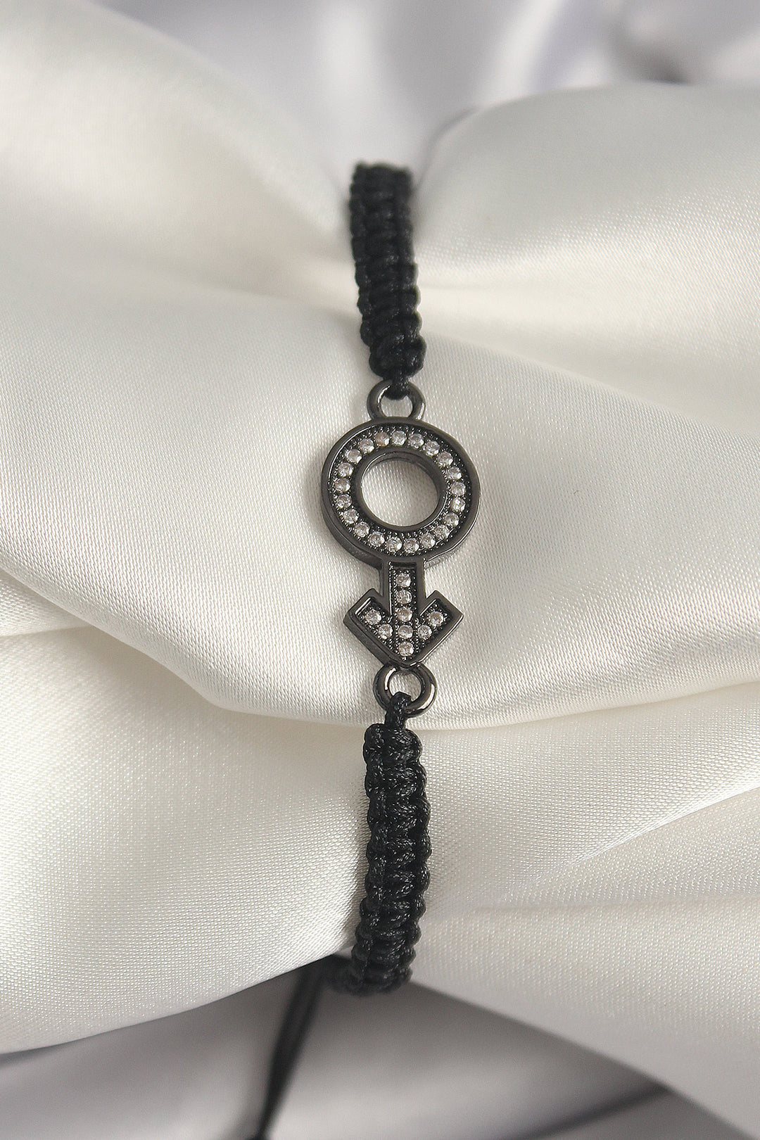EBJ Rice Smoked Color Zircon Stone Venus Mars Elevator Macrame Model Women's Bracelet - Pomona