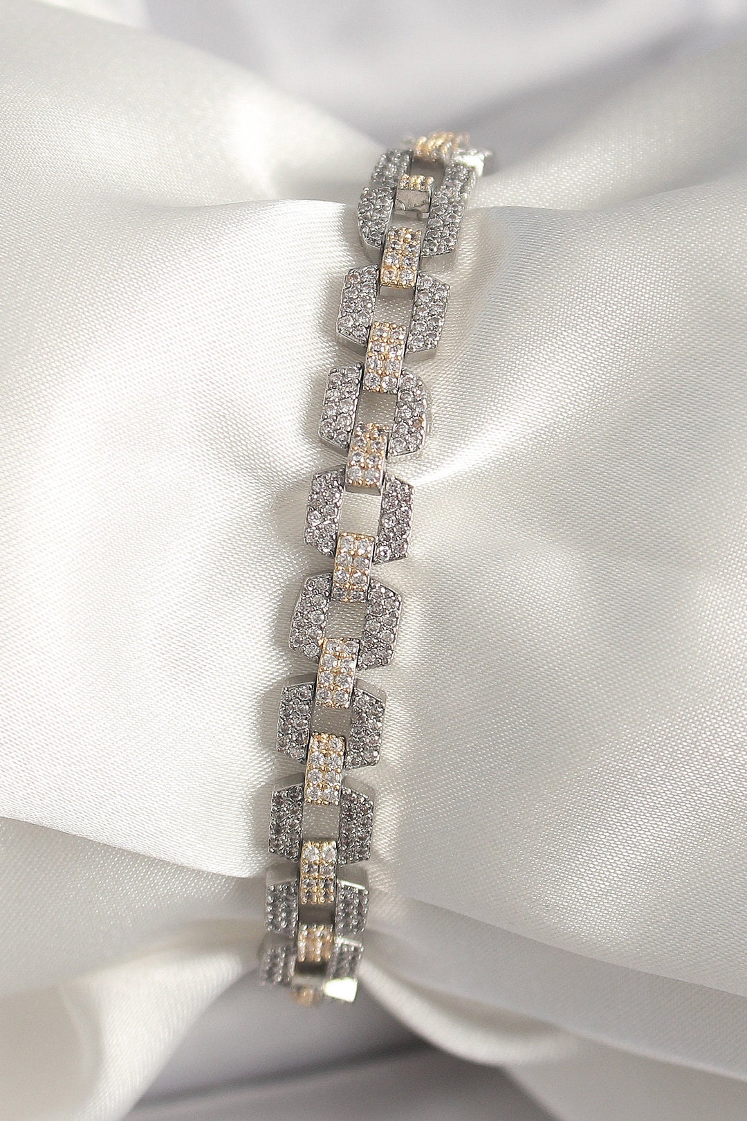 EBJ Rice Mix Color Zircon Stone Chain Model VIP Series Women's Bracelet - Pesquería