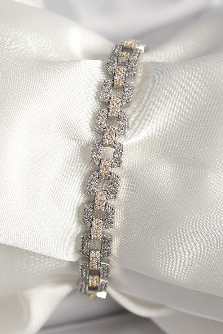 EBJ Rice Mix Color Zircon Stone Chain Model VIP Series Women's Bracelet - Pesquería