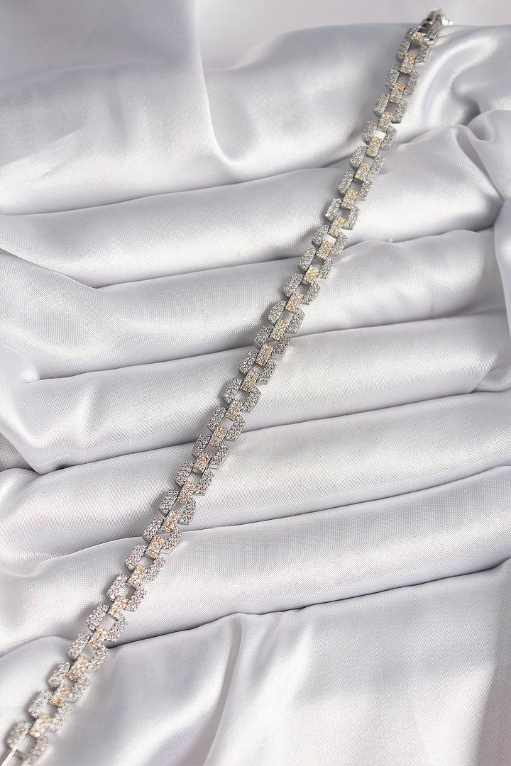 EBJ Rice Mix Color Zircon Stone Chain Model VIP Series Women's Bracelet - Pesquería