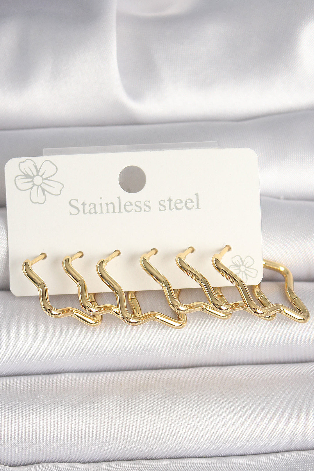 EBJ 316L Steel Gold Color Star Model Women's Earring Set - Eccles