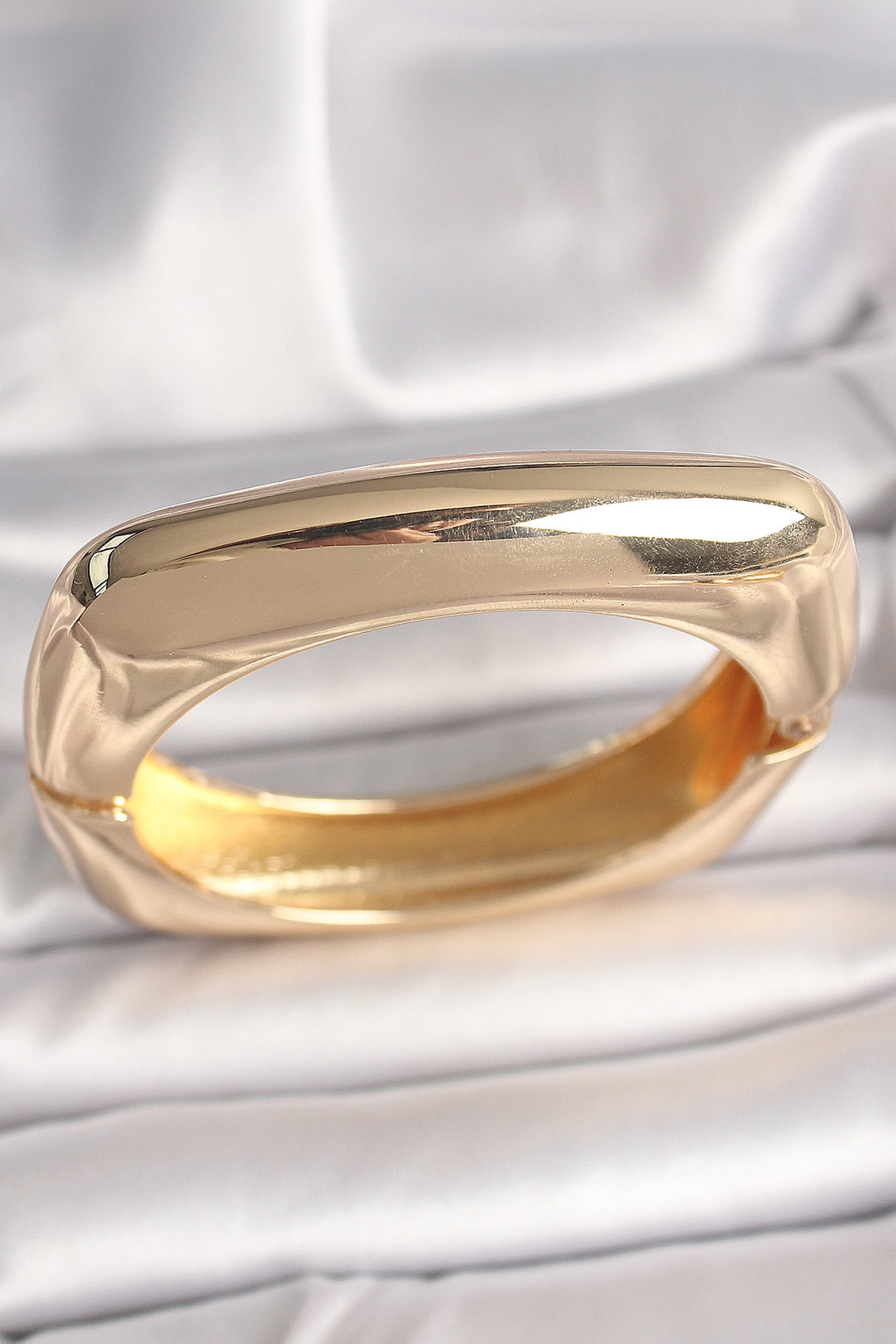 EBJ Gold Color Square Model Women's Cuff Bracelet - St. Cloud