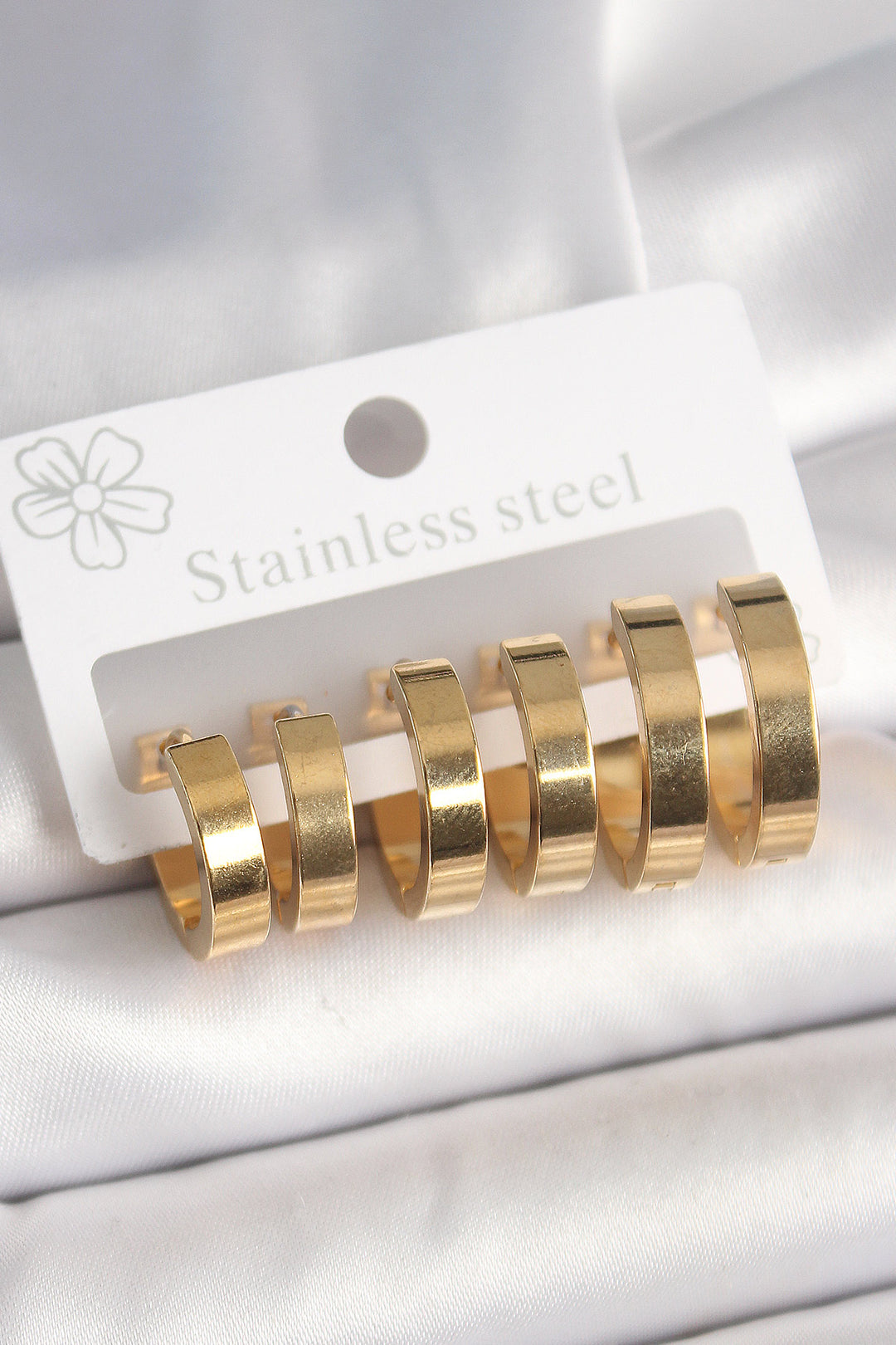 EBJ 316L Steel Gold Color Ring Model Women's Earring Set - Wollongong