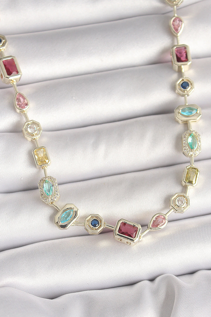 EBJ Rice Gold Color Zircon Stone VIP Series Women's Necklace - Vancouver