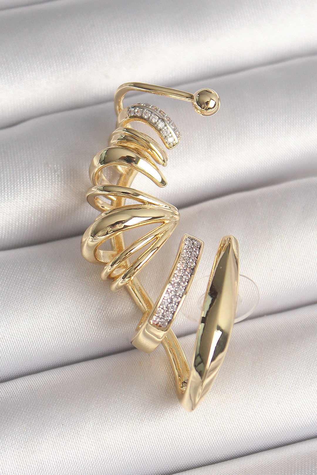 EBJ Rice Gold Color Zircon Stone Cartilage Earring - Imperia