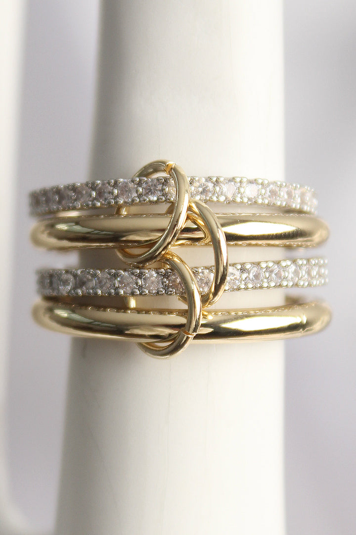 EBJ Rice Mix Color Zircon Stone 4-Piece Women's Ring - Thousand Oaks